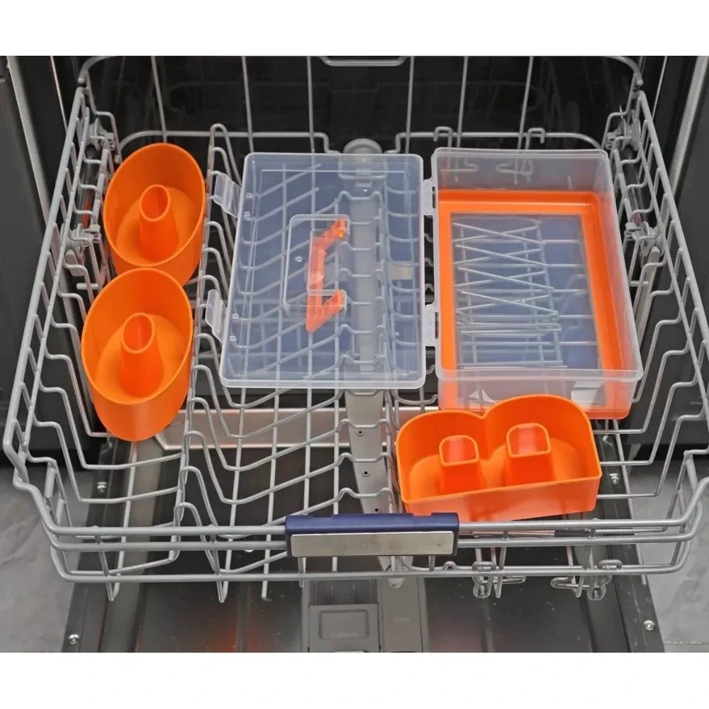 Cook With Color Halloween BOO Snack Box Divided Serving Tray Party Work Orange